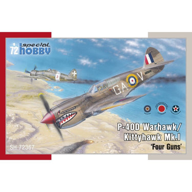 Special Hobby 72367 1/72 P-40D Warhawk Kittyhawk Mk.I Four Guns